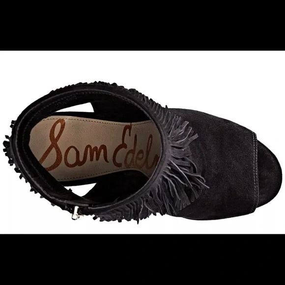 Sam Edelman Arizona Fringe Open Toe Bootie - Picture 3 of 3